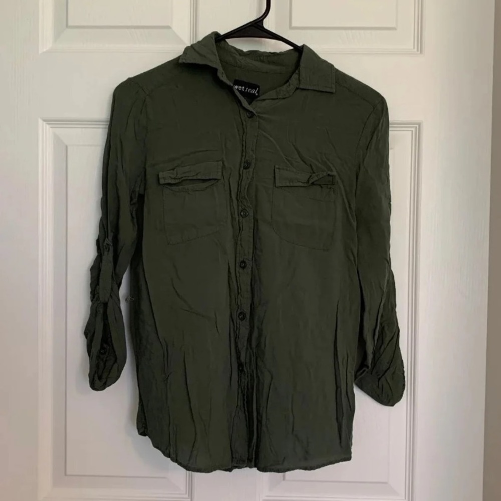 Wet Seal Button Down Blouse